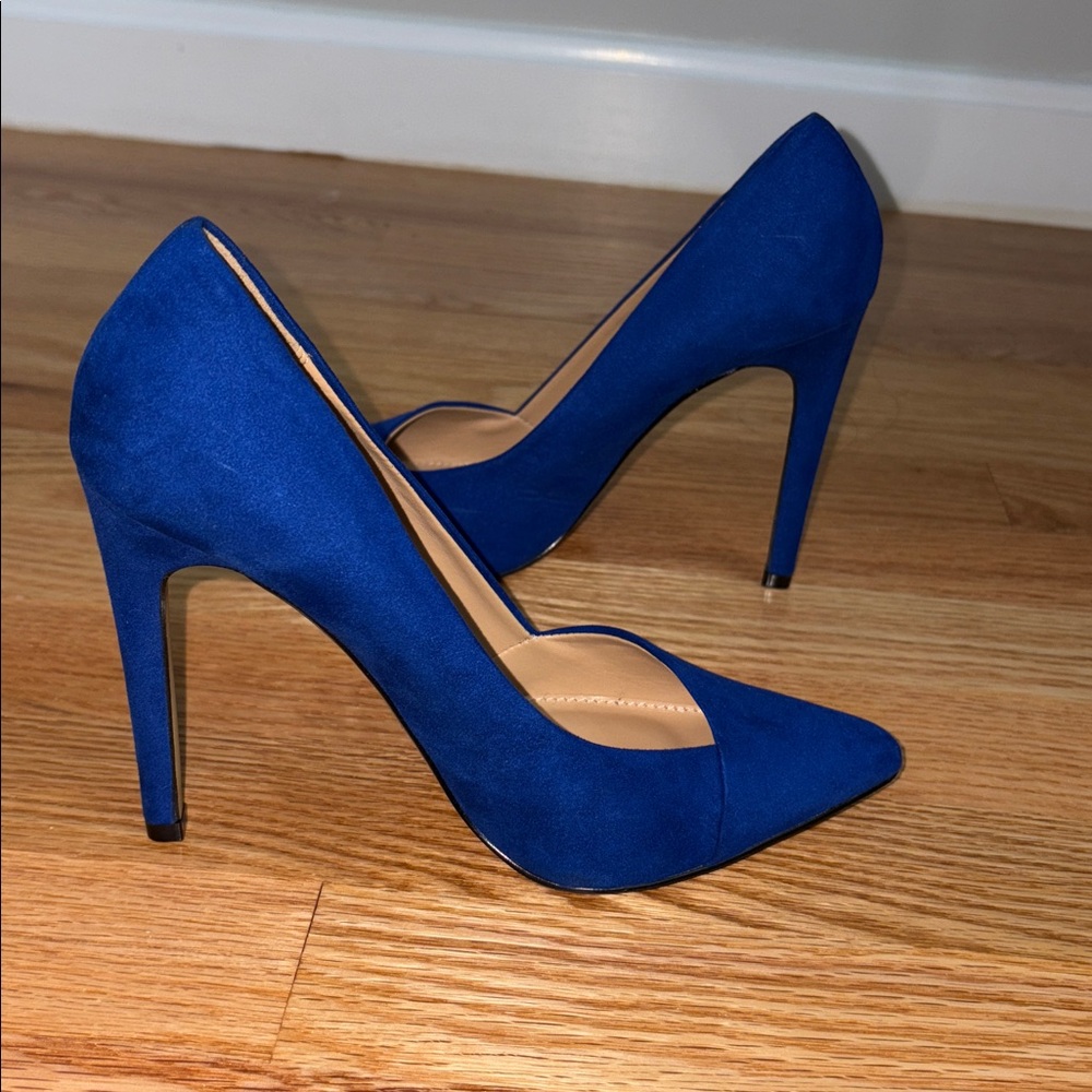 Express Vibrant Blue Stiletto Heels